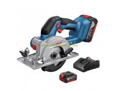 Акумулаторен ръчен циркуляр с диаметър на диска Ø 140х20 мм Bosch GKS 18V-51 Professional с 2 батерии 18 V, 4 Ah Li-Ion 0 601 9M3 122 thumbnail image