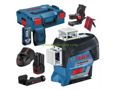 Линеен лазерен нивелир с 3 лъча Bosch GLL 3-80 C Professional 30 м, 0.2 мм/м, червен лъч, 0 601 063 R05 thumbnail image