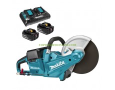 Акумулаторен ъглошлайф-фугорез за бетон Makita DCE090T2X1 18+18 V, 5 Ah, диск с диаметър 230 мм thumbnail image