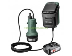 Акумулаторна потопяема помпа за чиста вода Bosch GardenPump 18 с напор 17.5 м, 18 V, 2.5 Ah, 0 600 8C4 202 thumbnail image