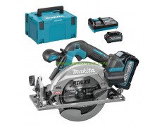 Ръчен акумулаторен циркуляр Makita HS012GD201 с 2 батерии и зарядно, 40 V XGT, 2.5 Ah, диск с диаметър 165 мм в куфар thumbnail image