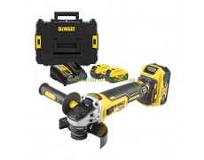 Безчетков акумулаторен ъглошлайф с диаметър Ø 125 мм DeWALT DCG405P3-QW с 3 батерии 18 V, 5.0 Ah Li-Ion в куфар thumbnail image