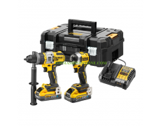 Комплект акумулаторни инструменти Dewalt DCK2052H2T, DCD999, DCF850, 18 V, 5 Ah, LED с 2 батерии и зарядно thumbnail image