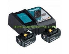 Комплект акумулаторни батерии Makita BL1850 2 броя и зарядно устройство Makita DC18RD, 18.0 V, 5.0 Ah thumbnail image