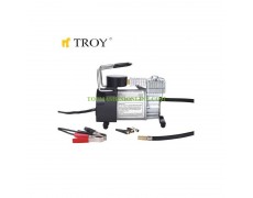 Автомобилен компресор за гуми с манометър 12V, 23A, 150 Psi Troy 18150 с щипки за акумулатор thumbnail image