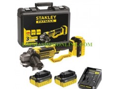 Акумулаторен ъглошлайф Stanley FMC761M2 2 батерии 18 V, 4.0 Ah, Li-Ion, Ø 125 мм, в куфар thumbnail image