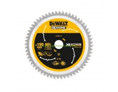 Метален HM циркулярен диск за напречно рязане на дърво DeWALT Extreme DT99564 с диаметър Ø 190 х 30 х 1.55 мм, z 60 thumbnail image