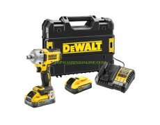 Акумулаторен ударен гайковерт с безчетков двигател 1/2" Dewalt DCF891H2T с 2 батерии 18 V, 5 Ah Powerstack 812 Nm в куфар thumbnail image