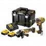 Комплект акумулаторни инструменти DeWALT DCK2020P2T (DCD791, DCG405) с 2 батерии 18 V, 5.0 Ah, Li-Ion и зарядно в куфар