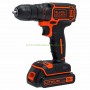 Акумулаторен винтоверт Black and Decker BDCDC18B 18 V, 1.5 Ah, Li-ion, 30 Nm с 2 батерии 